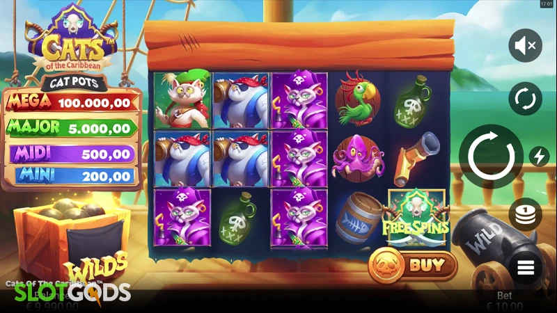 Cats of the Caribbean Online Slot by Snowborn Games
