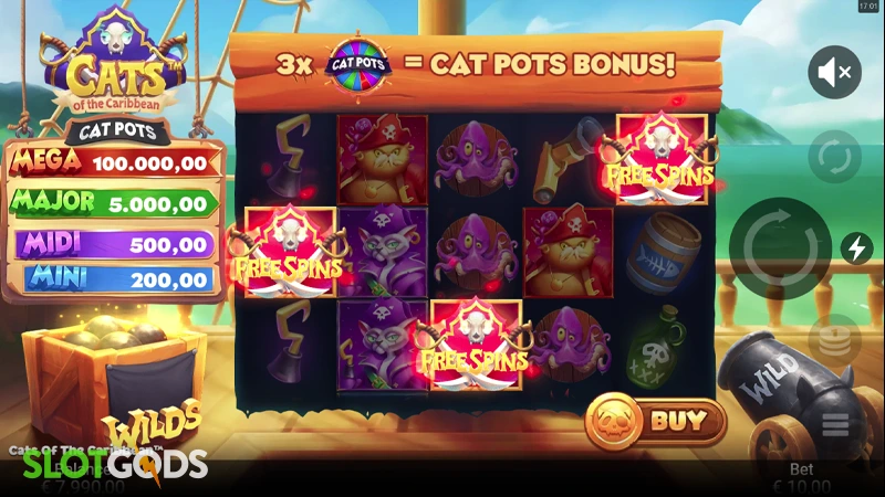 Cats of the Caribbean Slot - Screenshot 2
