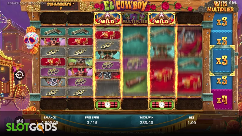 El Cowboy Megaways Slot - Screenshot 2