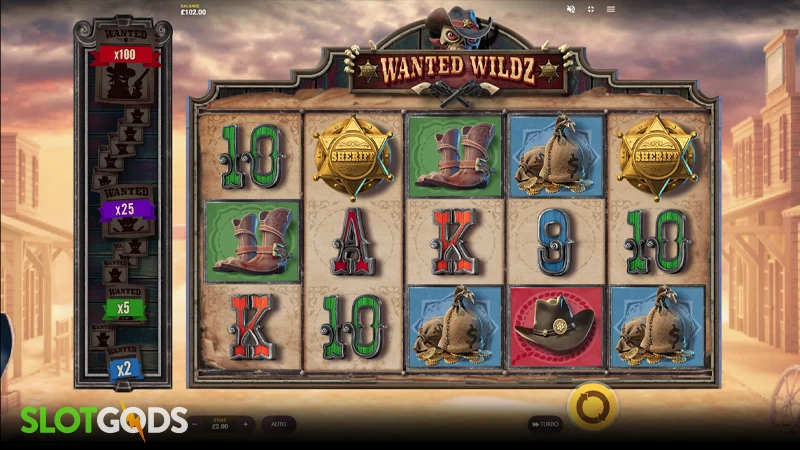 Wanted Wildz Slot - Screenshot 1