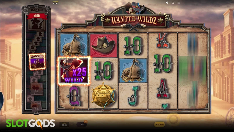 Wanted Wildz Slot - Screenshot 2