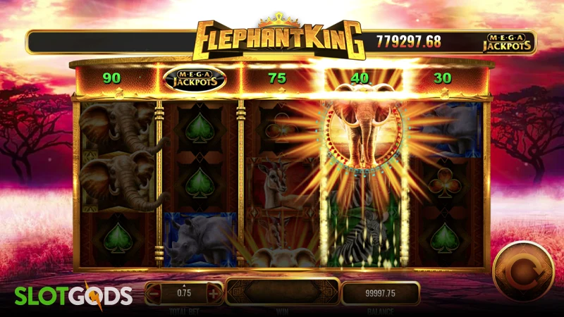 Elephant King MegaJackpots Slot - Screenshot 3