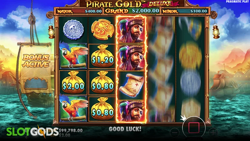 Pirate Gold Deluxe Slot - Screenshot 2