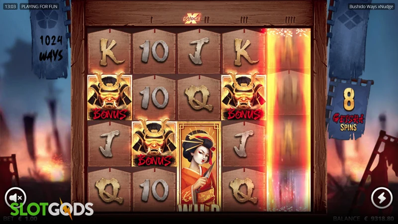 Bushido Ways xNudge Slot - Screenshot 