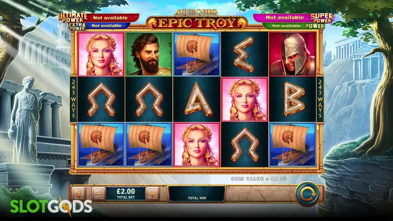 Age of the Gods: Epic Troy Slot - Screenshot 1