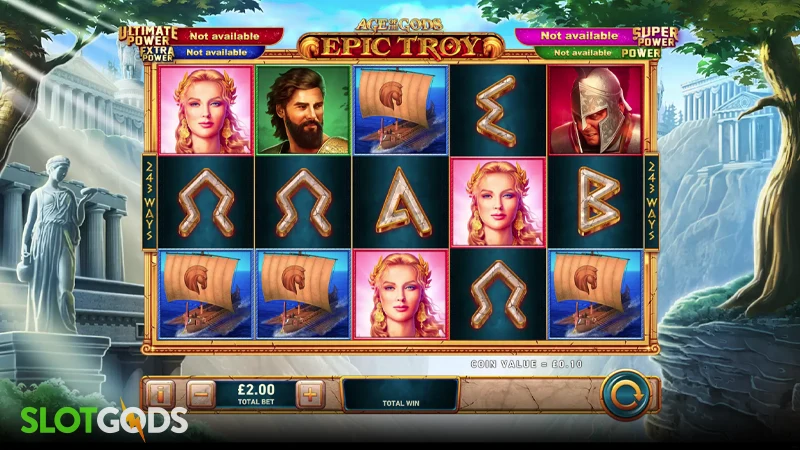 Age of the Gods: Epic Troy Slot - Screenshot 