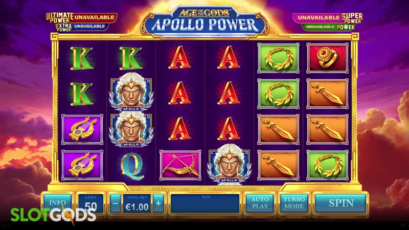Age of the Gods: Apollo Power Slot - Screenshot 