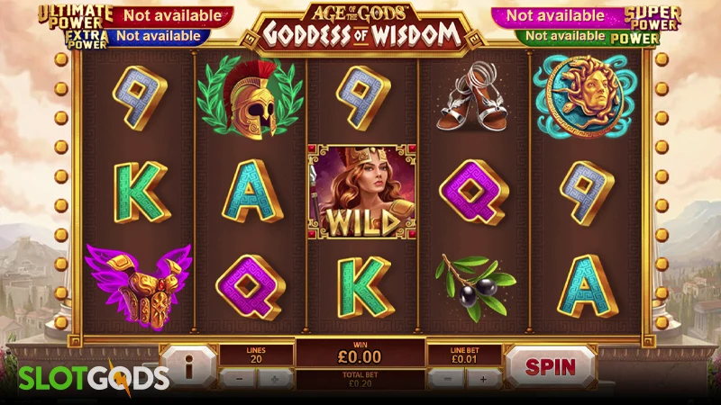 Age of the Gods: Goddess of Wisdom Slot - Screenshot 