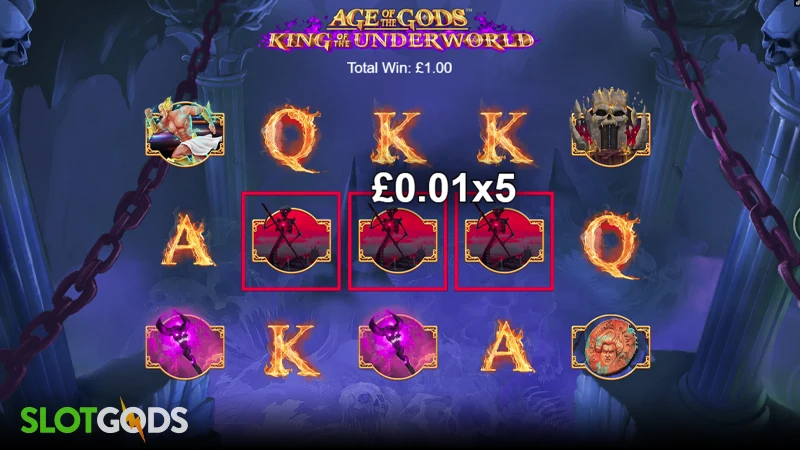 Age of the Gods: King of the Underworld Slot - Screenshot 2
