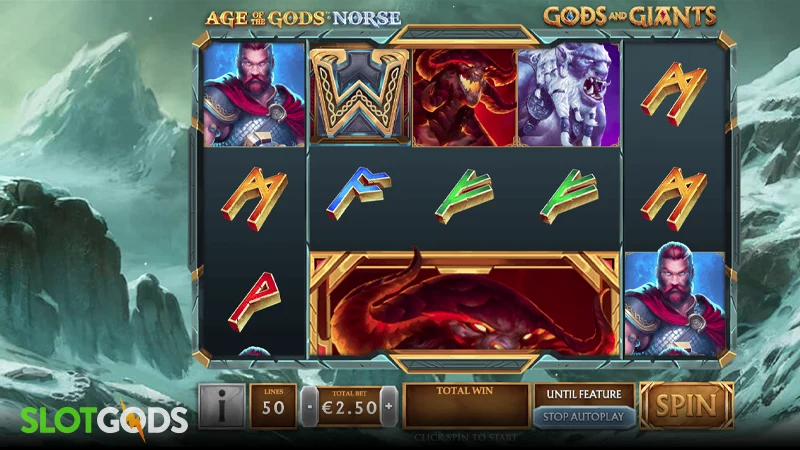 Age of the Gods Norse: Gods and Giants Slot - Screenshot 1