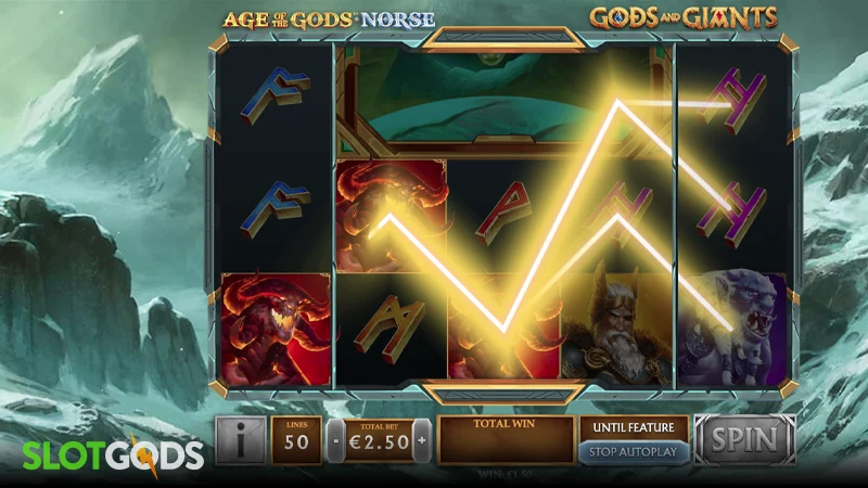 Age of the Gods Norse: Gods and Giants Slot - Screenshot 3