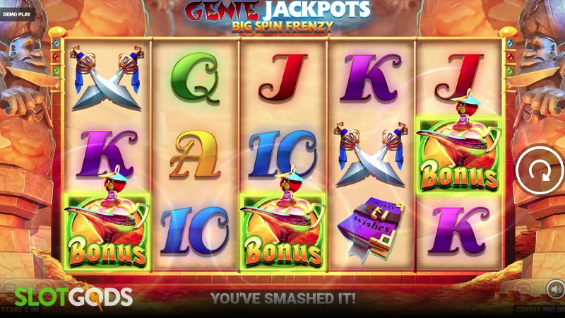 Genie Jackpots Big Spin Frenzy Slot - Screenshot 2
