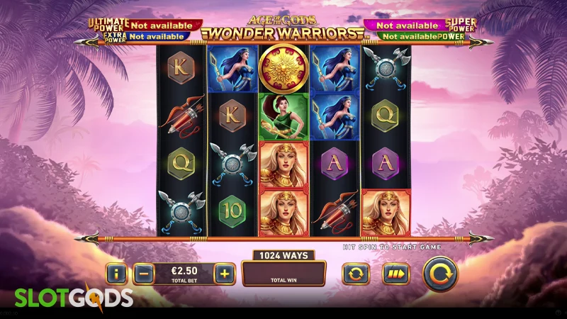 Age of the Gods: Wonder Warriors Slot - Screenshot 1