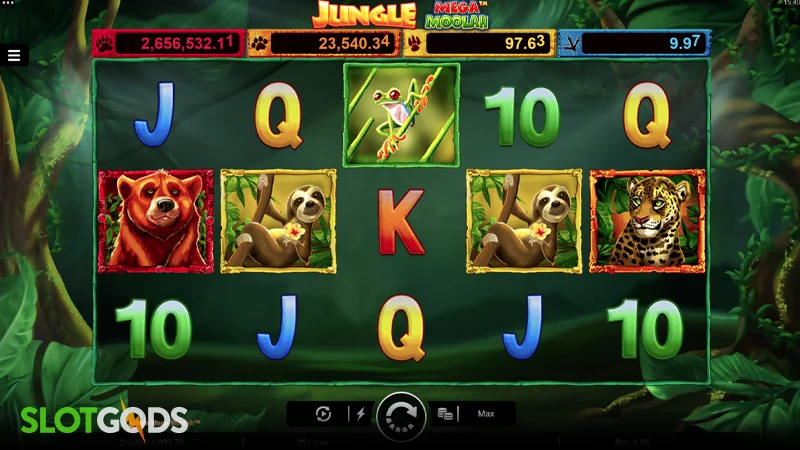 Jungle Mega Moolah Slot - Screenshot 1