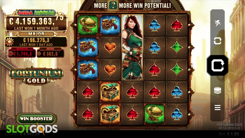 Fortunium Gold Mega Moolah Slot - Screenshot 1