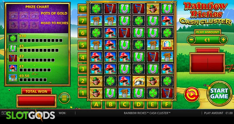 Rainbow Riches Cash Cluster Slot - Screenshot 2