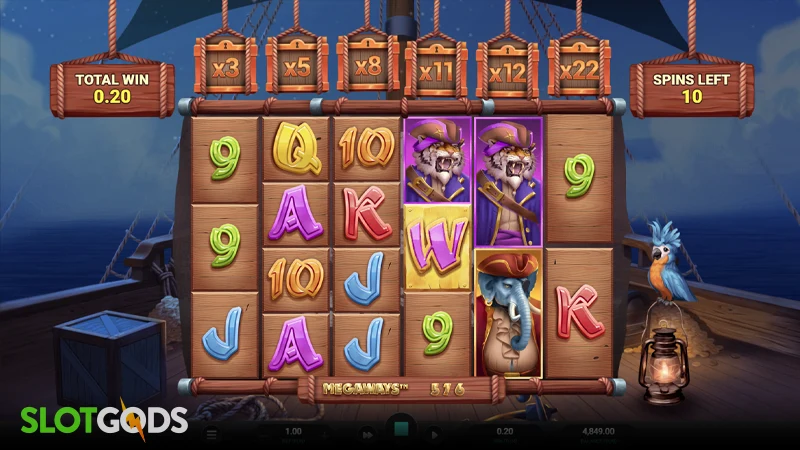 Wild Buccaneers Megaways Slot - Screenshot 3