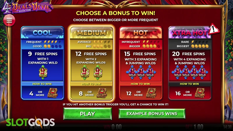 4 Deals With The Devil Slot - Screenshot 3
