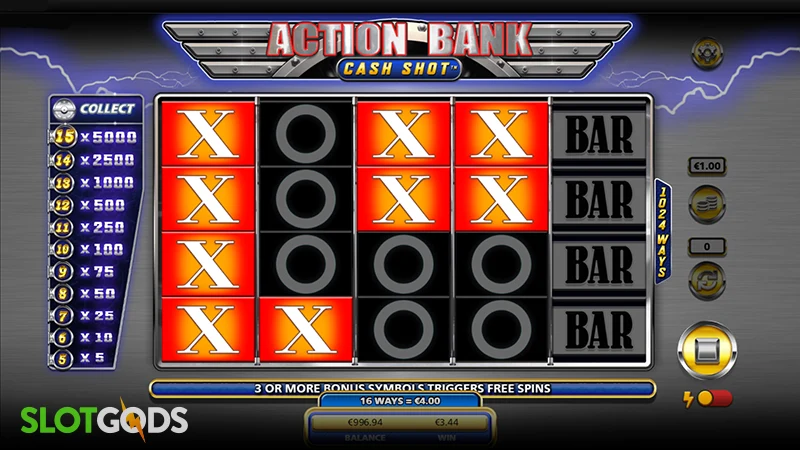 Action Bank Cash Shot Slot - Screenshot 2