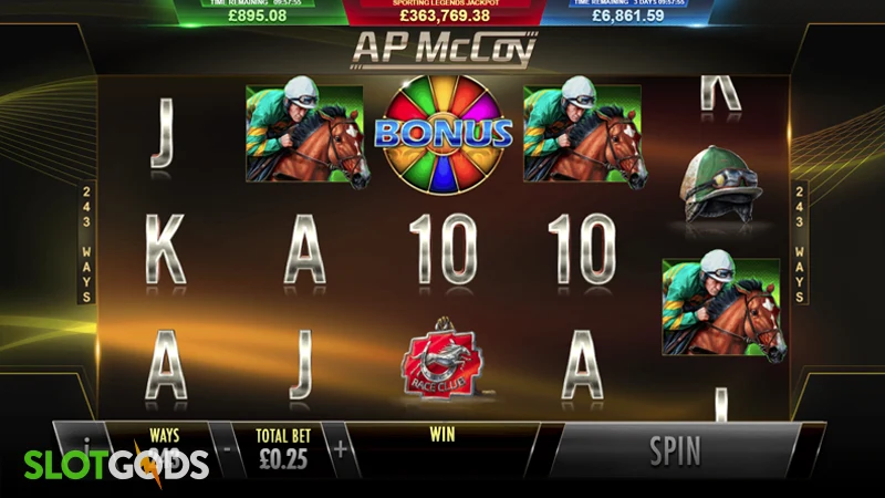 AP McCoy Sporting Legends Slot - Screenshot 1