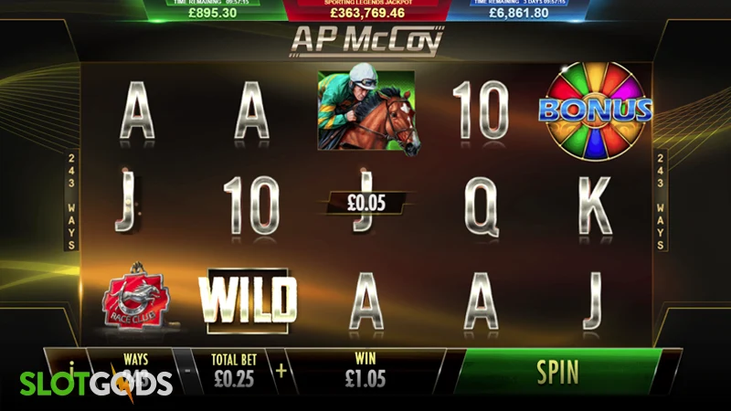 AP McCoy Sporting Legends Slot - Screenshot 3