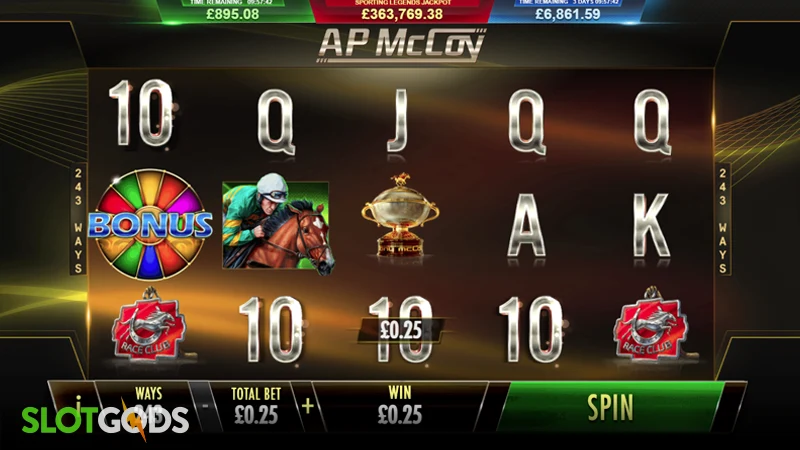 AP McCoy Sporting Legends Slot - Screenshot 2