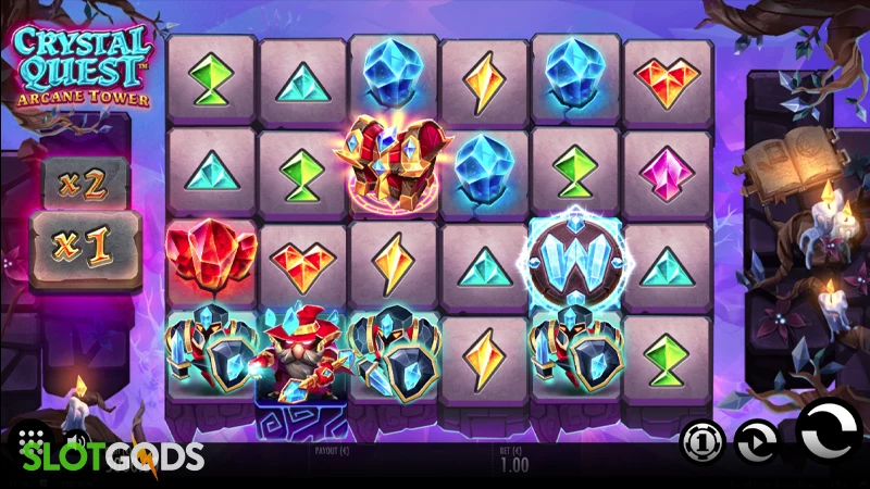 Crystal Quest: Arcane Tower Slot - Screenshot 1