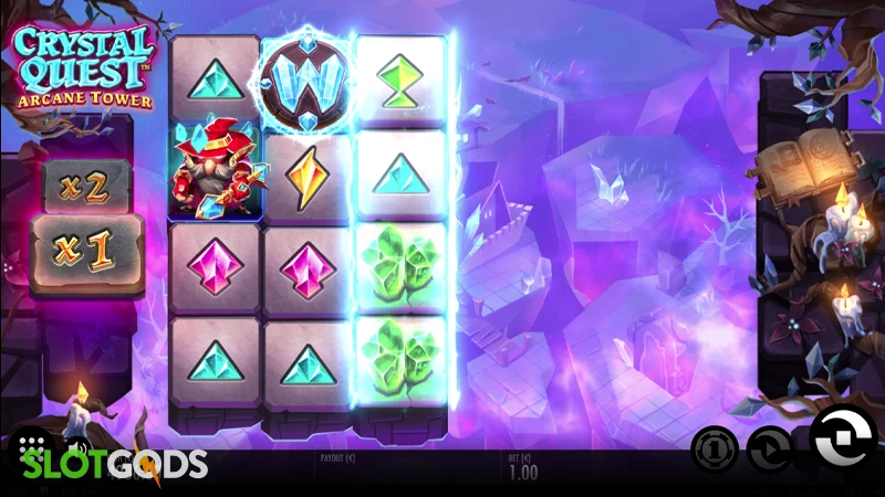 Crystal Quest: Arcane Tower Slot - Screenshot 2