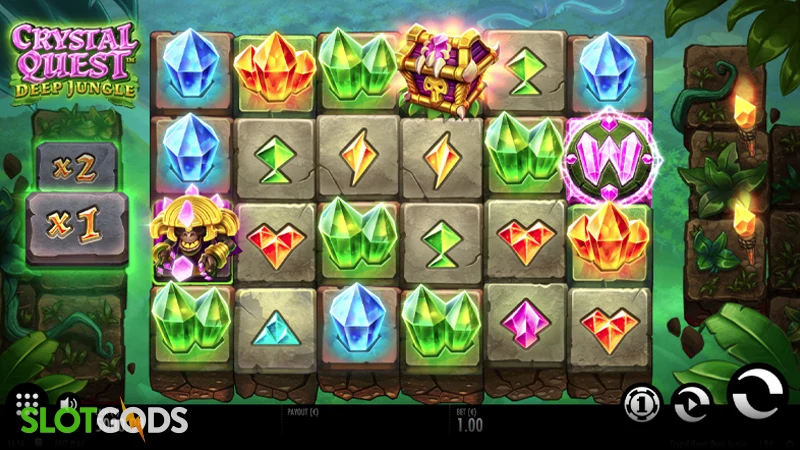 Crystal Quest: Deep Jungle Slot - Screenshot 
