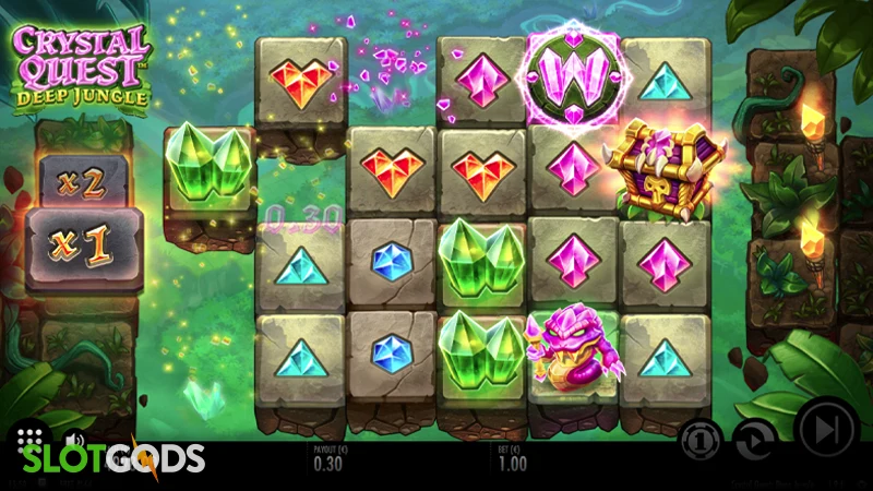 Crystal Quest: Deep Jungle Slot - Screenshot 2