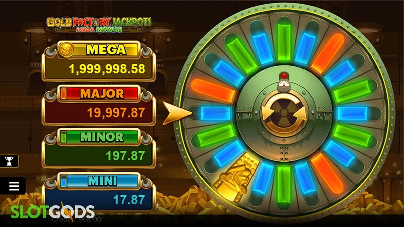Gold Factory Jackpots Mega Moolah Slot - Screenshot 4