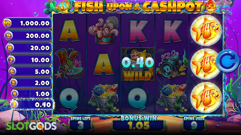 Fish Upon A Cashpot Slot - Screenshot 3