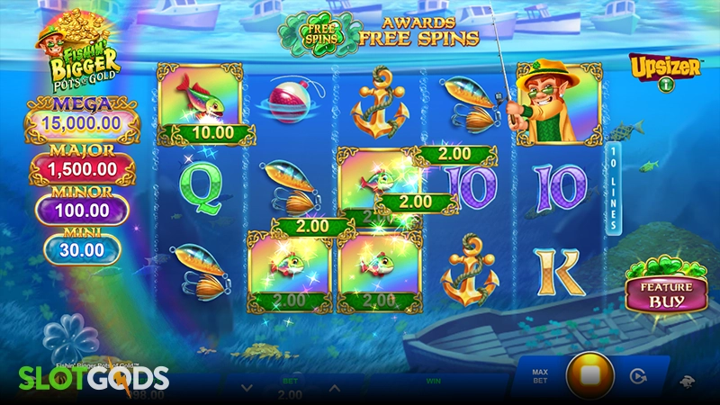 Fishin' Bigger Pots of Gold Slot - Screenshot 3