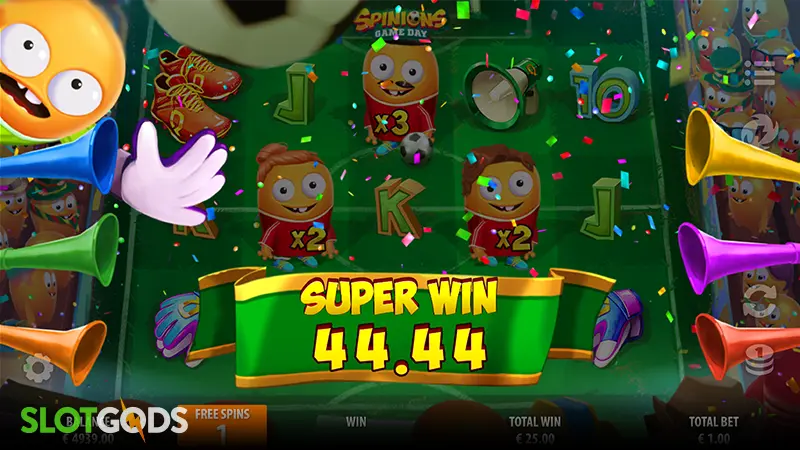 Spinions Game Day Slot - Screenshot 4
