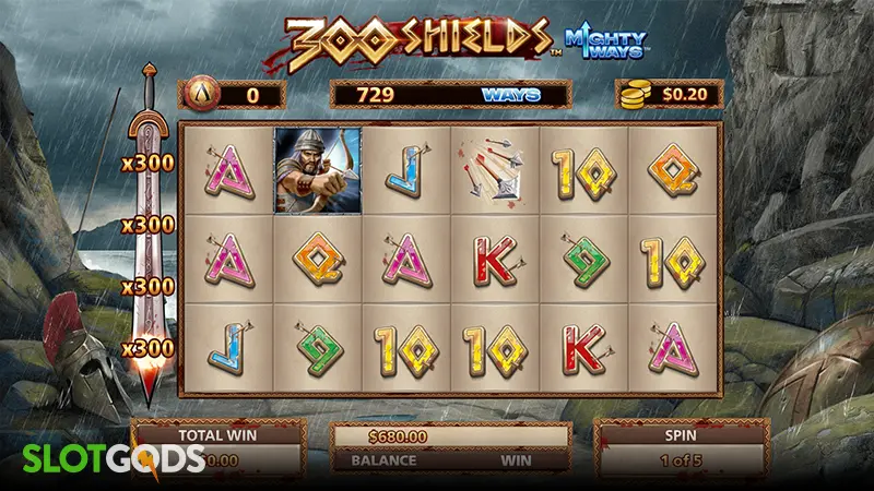 300 Shields Mighty Ways Slot - Screenshot 2