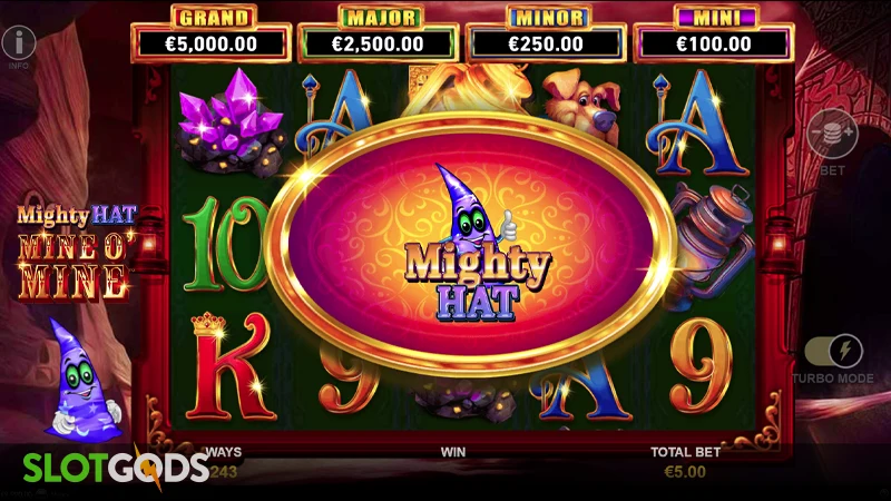 Mighty Hat: Mine O' Mine Slot - Screenshot 2