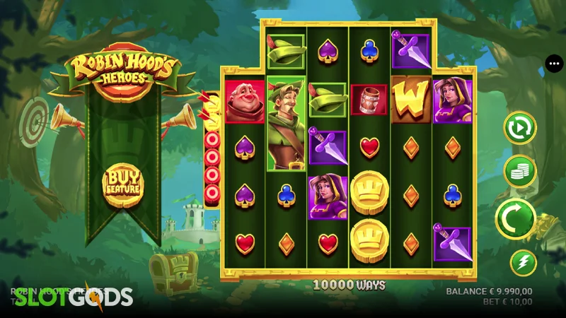 Robin Hood's Heroes Online Slot by Just For The Win