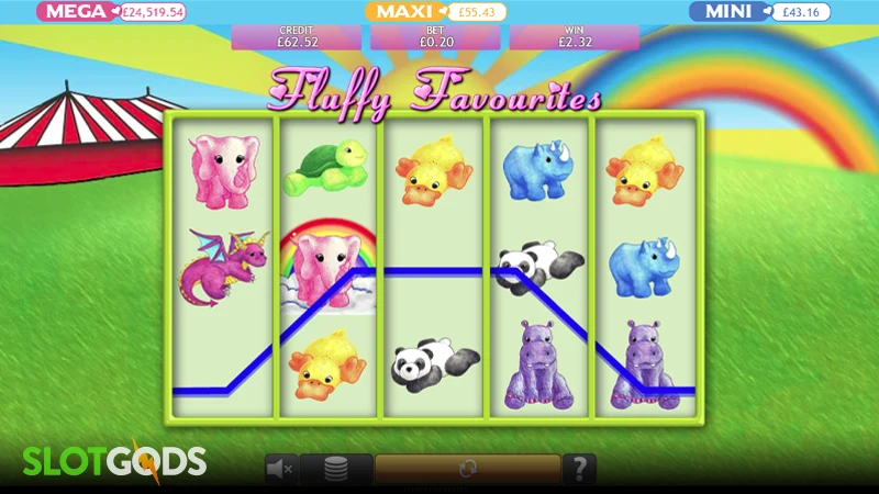 Fluffy Favourites Jackpot Slot - Screenshot 2