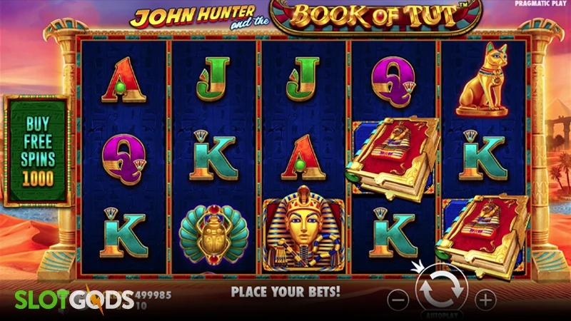 John Hunter and the Book of Tut Slot - Screenshot 1