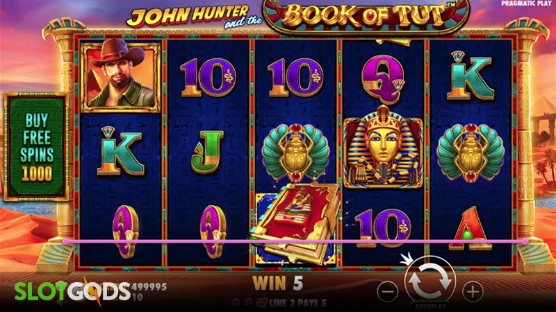 John Hunter and the Book of Tut Slot - Screenshot 3