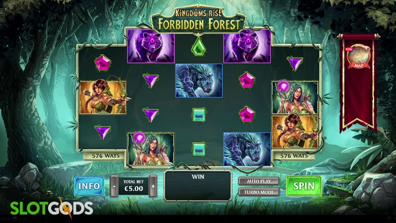 Kingdoms Rise: Forbidden Forest Slot - Screenshot 1