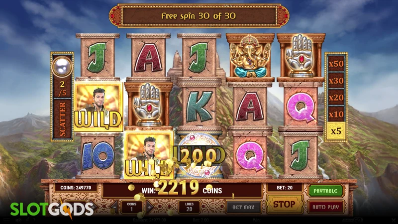 Rich Wilde and the Pearls of India Slot - Screenshot 4