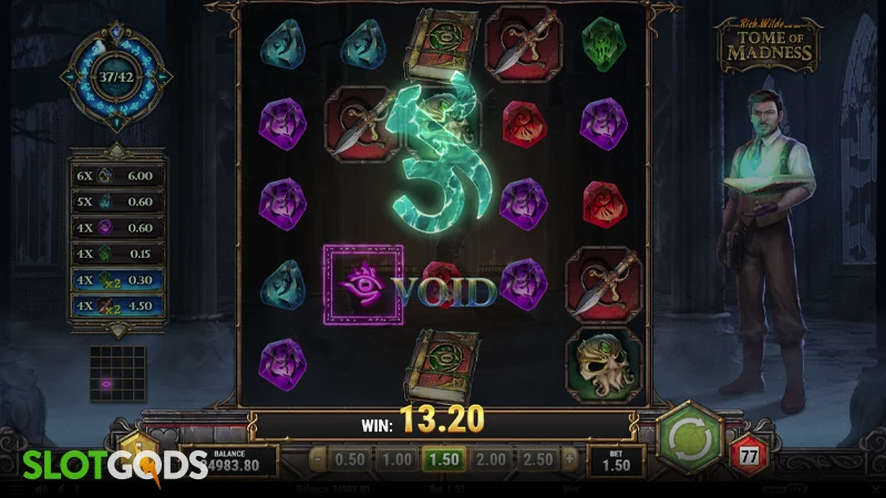 Rich Wilde and the Tome of Madness Slot - Screenshot 1