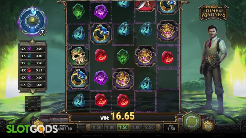 Rich Wilde and the Tome of Madness Slot - Screenshot 3