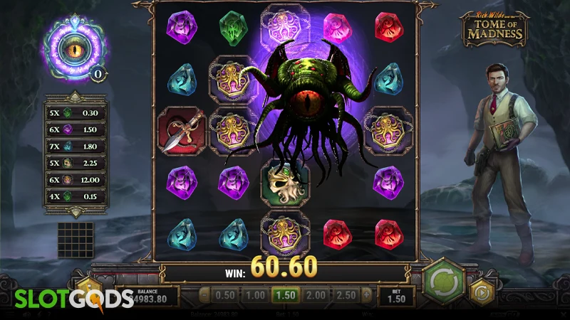 Rich Wilde and the Tome of Madness Slot - Screenshot 4