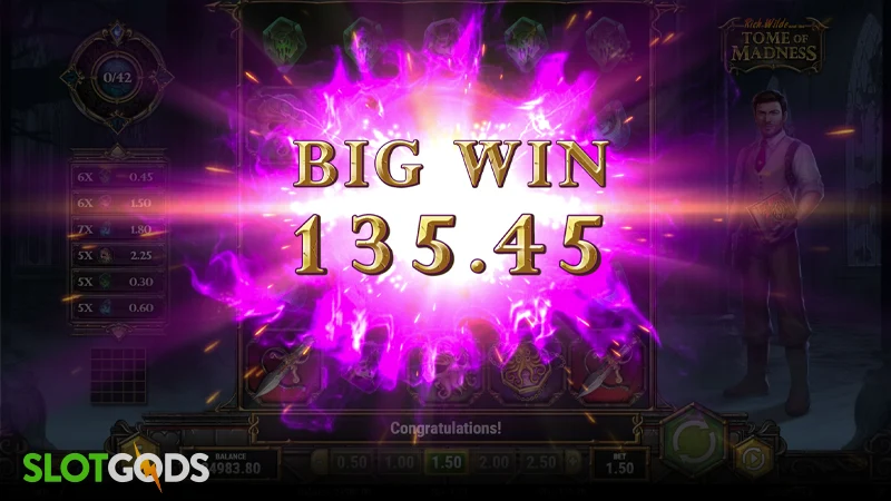 Rich Wilde and the Tome of Madness Slot - Screenshot 5