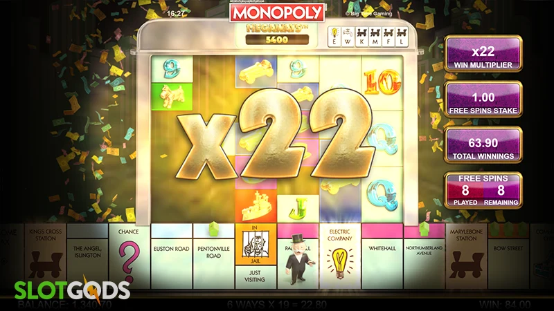 Monopoly Megaways Slot - Screenshot 4