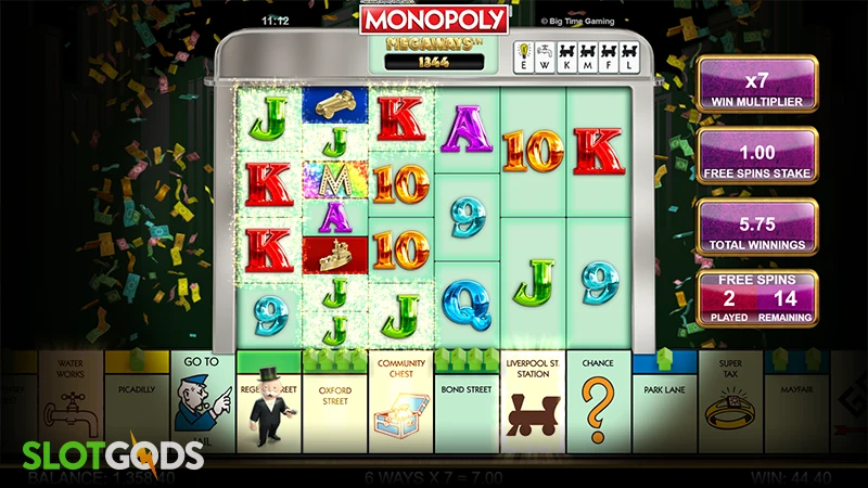 Monopoly Megaways Slot - Screenshot 2