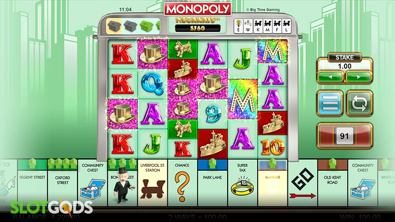 Monopoly Megaways Slot - Screenshot 3