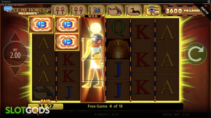 Eye of Horus Megaways Slot - Screenshot 3
